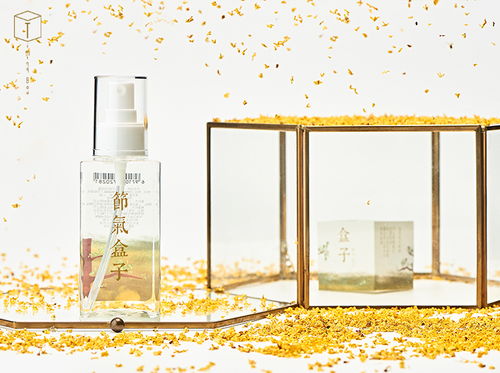 節(jié)氣盒子桂花純露 產(chǎn)品靜物拍攝 節(jié)氣盒子靜物拍攝
