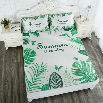 蘭桂紡 2018款大版冰絲席 綠葉